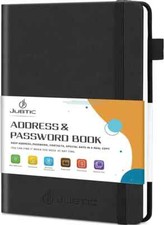 Address Books A-Z Index Hardcover Password Contacts Telephone Notebook Organiser