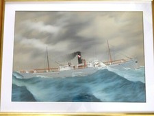Large Antique Steam Merchant