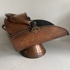 Antique Copper Coal Scuttle