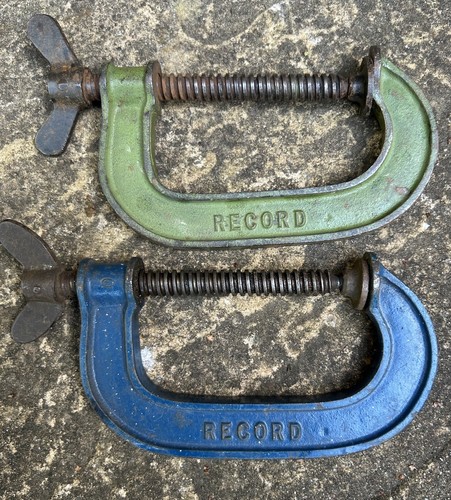 Vintage record g clamps - vintage, no