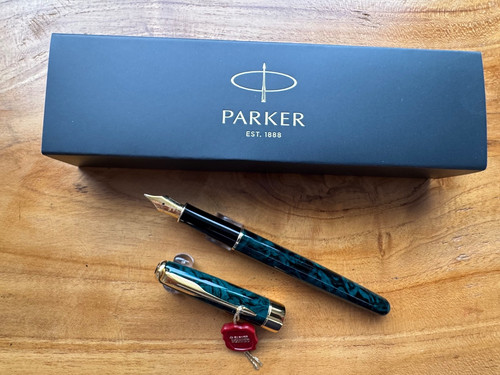 Parker sonnet marble green - parker,