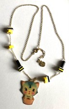 Les Nereides N2 cat pendant necklace