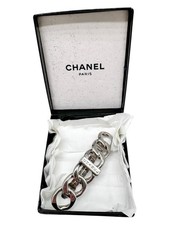 Chanel hair clip, hair accessory, silver, rare vintage jewelry accessory