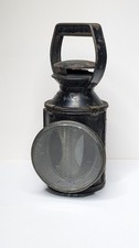 VINTAGE BRITISH RAILWAY SIGNALLING LAMP & BURNER Stamped BR