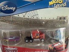 Disney Micro World 3- Piece Diecast Set From Cars Film 2009
