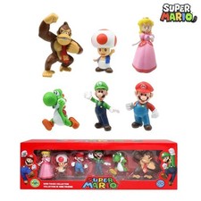 6pcs super mario bros - mario,