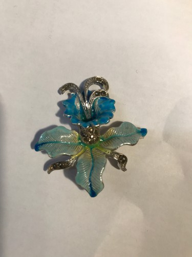Blue orchid flower bouquet - blue,