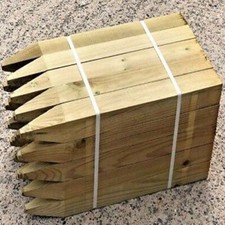 Wooden Garden Stakes Thick Square Canes Plant Tree Support Thick Fencing Pegs