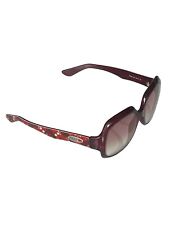 Vintage Emilio Pucci Sunglasses Glasses Oversized Burgundy Designer Italian
