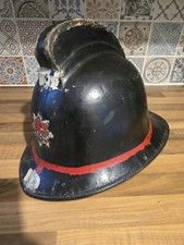 London Fire Brigade Vintage Black Helmet