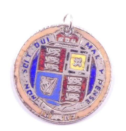 Victorian 1887 sixpence - victorian,