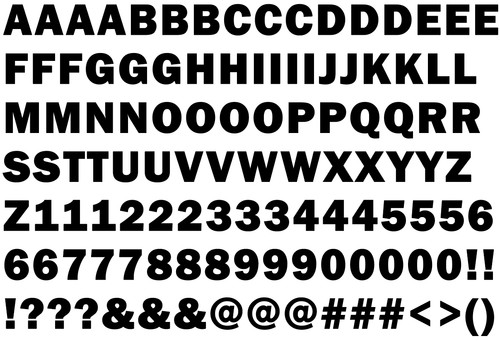 Alphabet number stickers - alphabet,