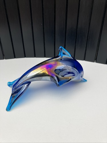 Vintage iridescent art glass - art,