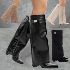 WOMENS LADIES ZIP UP FOLD OVER