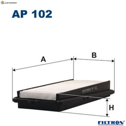 Air filter 102 for - air,