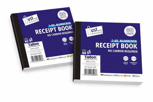Half size ncr receipt book - half,