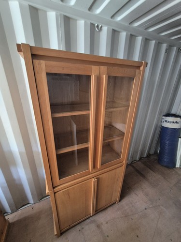 Pine dresser with - with, glazed