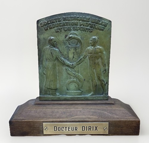 Art deco bronze plaque - art, belgian