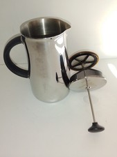 BODUM CAFETIERE FRENCH PRESS COFFEE MAKER COLUMBIA STAINLESS STEEL JUG BEANS