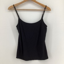 M&S Black Cami Vest Top Limited Edition UK 8 Marks Spencer Basic