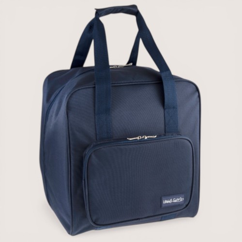Navy overlocker bag sewing - bag,