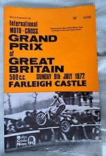 INTERNATIONAL MOTO-CROSS GRAND PRIX OF GREAT BRITAIN PROG FARLEIGH CASTLE 1972