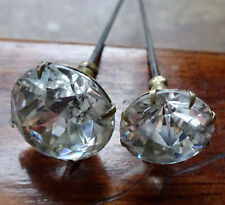 PAIR antique Victorian clear