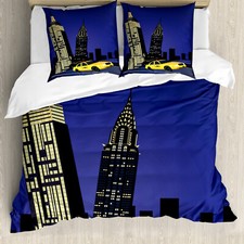 City Duvet Cover Taxi New York