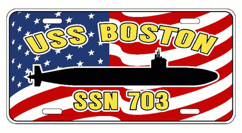 Uss boston ssn 703 - 703, license