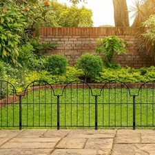 10x rustproof metal fence - metal,