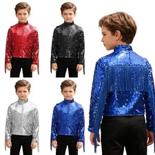 UK Kids Boys Sequin Jacket