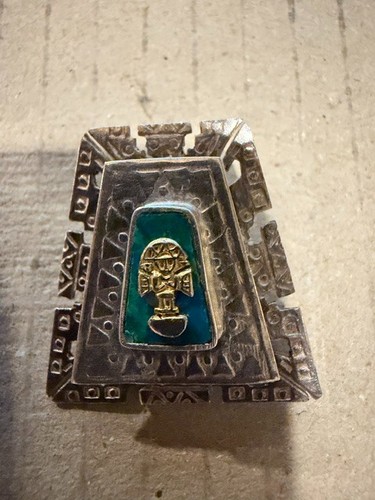 Mexican sterling brooch - sterling,