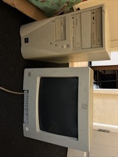 Vintage Retro IBM CRT Monitor With Single VGA Port For Windows 98 Retro Gaming
