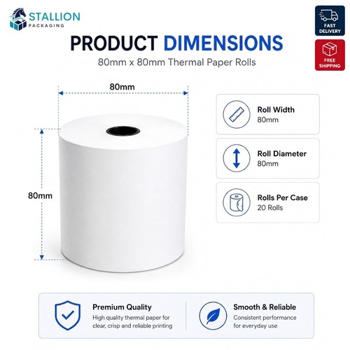 Thermal till rolls 80mm - thermal,