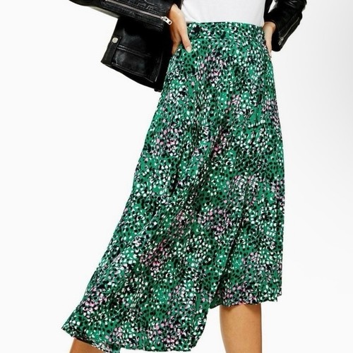 Topshop green painted spot - green,