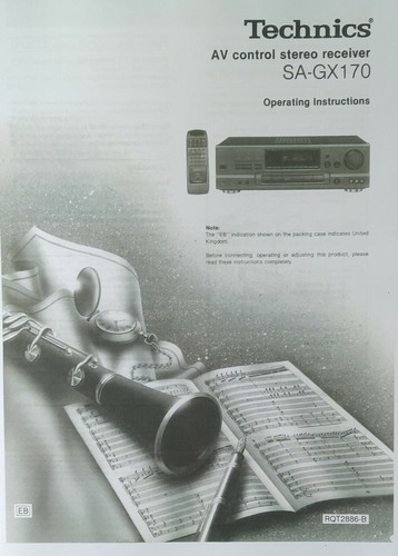 Technics gx170 fm av - technics,