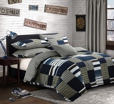 Blue Check Patchwork Duvet