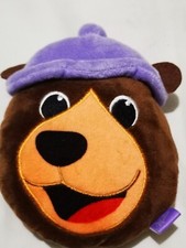 Milka Chocolate Small Plush Bear Head Coin Purse. Vgc