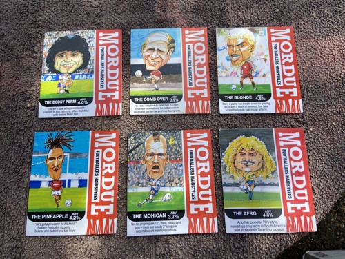 Football beer pump clips - football., 6