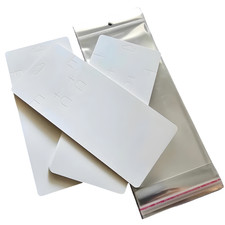 Large White Plain Earring &