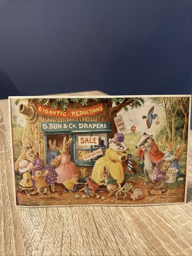 Racey helps vintage postcard - helps,