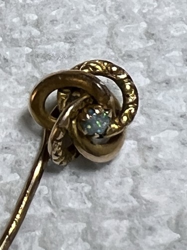 Antique gold plated love - antique, knot