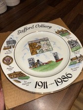 Colliery Plate Rufford Colliery Fine Bone China 27cm Mining Collectable Vgc