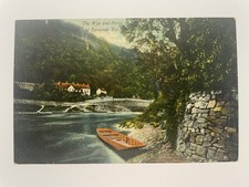 The Wye & Ferry at Symonds Yat - Woodbury Series No 1228 Vintage Postcard