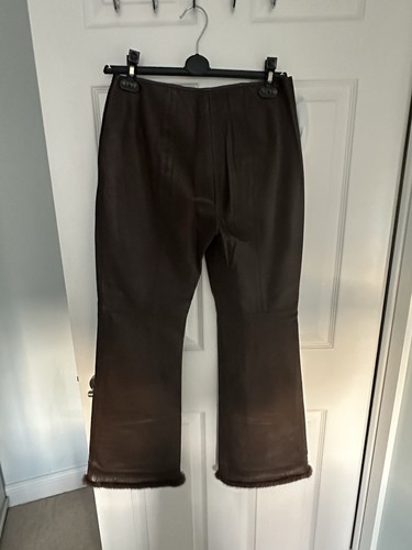 Escada leather trousers - escada,