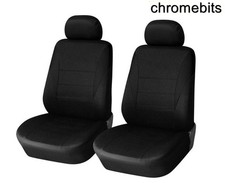 For Peugeot Partner Tepee Expert Boxer Bipper Front 1+1 Black Fabric Seat Covers
