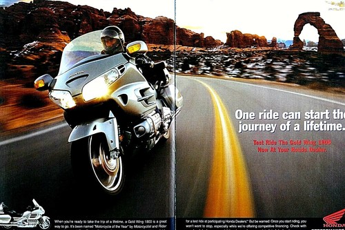 2002 honda gold wing 1800 - gold,