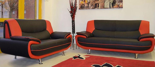 Black red sofa - palermo, napoli