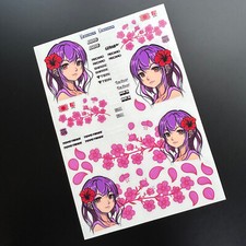 RC 10th 1:10 scale JAPANESE ITASHA drift anime manga stickers decals set 1