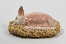 Rare & Very Cute Basil Matthews Art Pottery Sculpture Pig and Lots of Piglets
